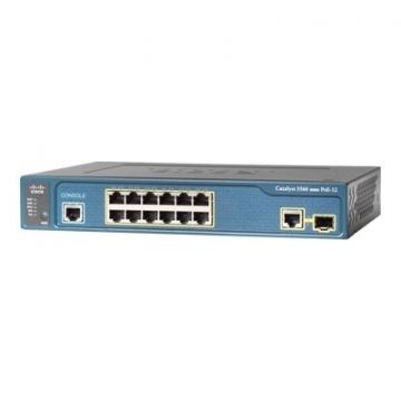 Cisco Catalyst 3560-12PC Managed Power over Ethernet (PoE) Blauw