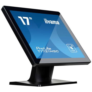 iiyama ProLite T1721MSC-B2 computer monitor 43,2 cm (17") 1280 x 1024 Pixels SXGA LED Touchscreen Tafelblad Zwart (T1721MSC-B2) thumbnail