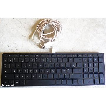HP ASSY KBD,BLK HP WRLS BRM+RNR MUS FR (859453-051) thumbnail