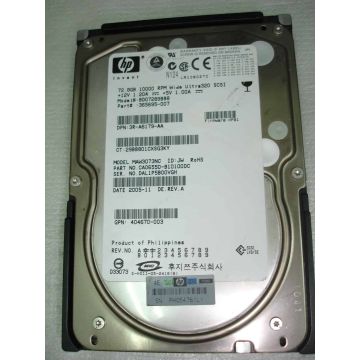 HP Harddisk 72GB 10k U320 Hot plug  **ML100** (BD07289BB8) thumbnail