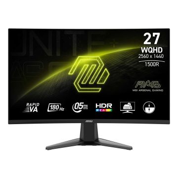 MSI MAG 27CQ6F computer monitor 68,6 cm (27") 2560 x 1440 Pixels Quad HD LCD Zwart (9S6-3CD91M-002) thumbnail