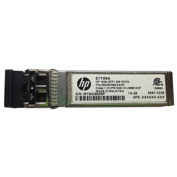Hewlett Packard Enterprise 16GB SFP+ Short Wave 1-pack Extended Temperature Transceiver netwerk transceiver module Vezel-optiek 16000 Mbit/s SFP+ 850 nm (E7Y09A) thumbnail