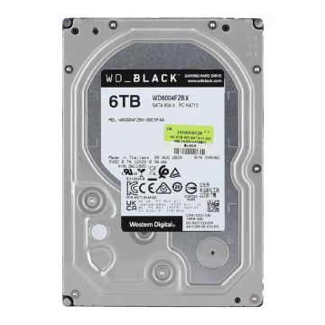 Western Digital WD6004FZBX BLACK HDD, 6TB, 3.5, SATA3, 64MB, 7200RPM, 164 MB/s (WD6004FZBX) thumbnail