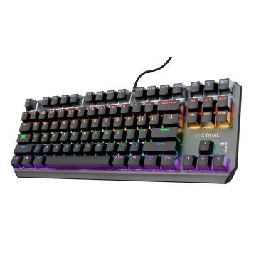 Trust GXT 834 Callaz toetsenbord Gamen USB QWERTY Engels Zwart (24404) thumbnail