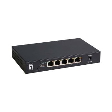 LevelOne GEU-0525 netwerk-switch Unmanaged 2.5G Ethernet (100/1000/2500) Zwart (GEU-0525) thumbnail