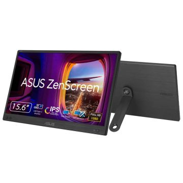 ASUS ZenScreen MB166CR computer monitor 39,6 cm (15.6") 1920 x 1080 Pixels Full HD LCD Zwart (90LM07D3-B03170) thumbnail