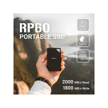 PNY 2TB PNY Portable SSD RP60 USB3.2 Gen.2 Black retail (PSD0CS3060-2TB-RB) thumbnail