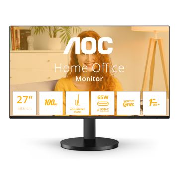 AOC B3 Q27B3CF2/23 computer monitor 68,6 cm (27") 2560 x 1440 Pixels Quad HD Zwart (Q27B3CF2) thumbnail