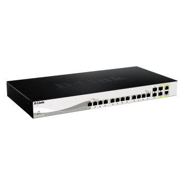 D-Link DXS-1210-16TC netwerk-switch Managed L2 10G Ethernet (100/1000/10000) Zwart (DXS-1210-16TC) thumbnail