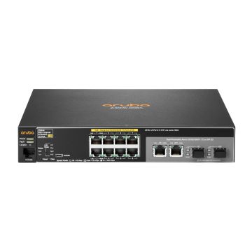 Hewlett Packard Enterprise Aruba 2530 8 PoE+ Internal PS Managed L2 Fast Ethernet (10/100) Power over Ethernet (PoE) 1U Grijs (JL070A#ABB) thumbnail