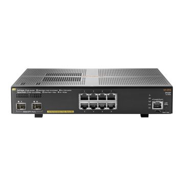 Hewlett Packard Enterprise Aruba 2930F 8G PoE+ 2SFP+ Managed L3 Gigabit Ethernet (10/100/1000) Power over Ethernet (PoE) 1U Grijs (JL258A#ABB) thumbnail