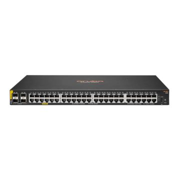 Hewlett Packard Enterprise Aruba 6100 48G Class4 PoE 4SFP+ 370W Managed L3 Gigabit Ethernet (10/100/1000) Power over Ethernet (PoE) 1U Zwart (JL675A#ABB) thumbnail