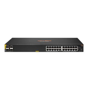 Hewlett Packard Enterprise Aruba 6100 24G Class4 PoE 4SFP+ 370W Managed L3 Gigabit Ethernet (10/100/1000) Power over Ethernet (PoE) 1U Zwart (JL677A#ABB) thumbnail