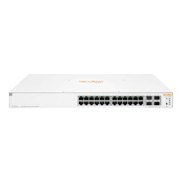 Hewlett Packard Enterprise Aruba Instant On 1930 24G Class4 PoE 4SFP/SFP+ 370W Managed L2+ Gigabit Ethernet (10/100/1000) Power over Ethernet (PoE) 1U Wit (JL684B#ABB) thumbnail