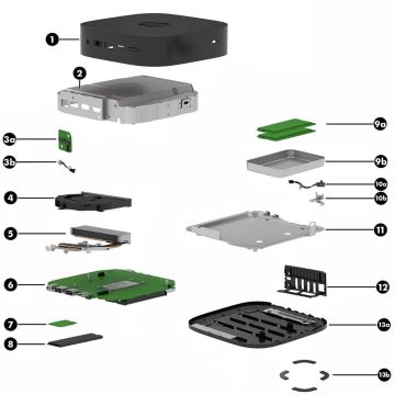 HP SPS-MB UMA Cel7305 64GeMMC Chromebox G4 (N57818-001) thumbnail