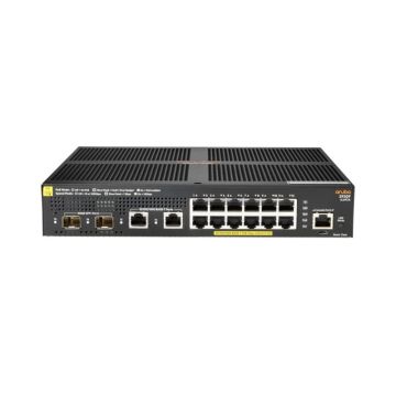 Hewlett Packard Enterprise Aruba 2930F 12G PoE+ 2G/2SFP+ Managed L3 Gigabit Ethernet (10/100/1000) Power over Ethernet (PoE) 1U Zwart (JL693A#ABB) thumbnail