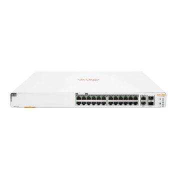 Hewlett Packard Enterprise Aruba Instant On 1960 24G 20p Class4 4p Class6 PoE 2XGT 2SFP+ 370W Managed L2+ Gigabit Ethernet (10/100/1000) Power over Ethernet (PoE) 1U Wit (JL807A#ABB) thumbnail