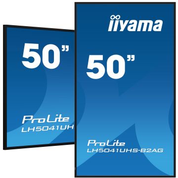 iiyama LH5041UHS-B2AG beeldkrant Digitale signage flatscreen 127 cm (50") LCD 500 cd/m² 4K Ultra HD Zwart 24/7 (LH5041UHS-B2AG) thumbnail