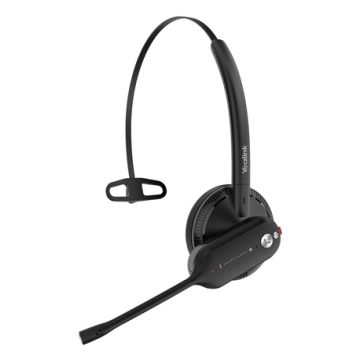 Yealink WH63 Portable Teams Headset Draadloos oorhaak, Hoofdband, Neckband Kantoor/callcenter Oplaadhouder Zwart (1208645) thumbnail