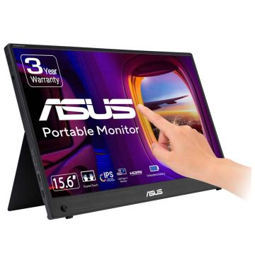 ASUS ZenScreen MB16AMTR computer monitor 39,6 cm (15.6") 1920 x 1080 Pixels Full HD LCD Touchscreen Zwart (90LM04S0-B02170) thumbnail
