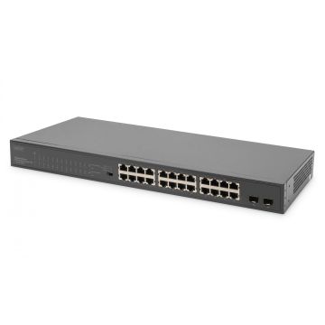 DIGITUS Switch 24-Port Gigabit             Unmanaged schwarz (DN-95348-2) thumbnail