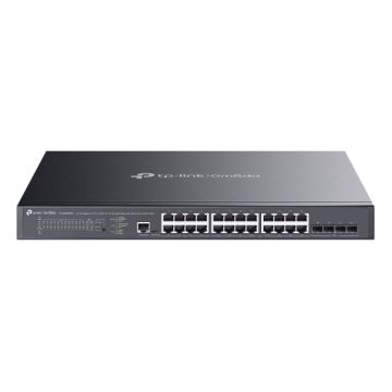 TP-Link Omada SG3428XMPP netwerk-switch Managed L2+ Gigabit Ethernet (10/100/1000) Power over Ethernet (PoE) 1U Zwart (SG3428XMPP) thumbnail