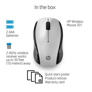 HP SPS-MOUSE HP 200 PIKE SILVER WL 2ND IC (940797-202) thumbnail