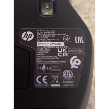 HP ASSY, HP 250 WIRELESS MOUSE (L13997-001) thumbnail