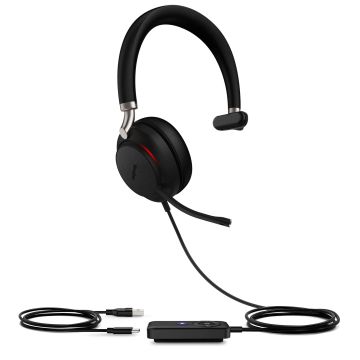Yealink UH38 Mono UC Headset Bedraad en draadloos Hoofdband Kantoor/callcenter Bluetooth Zwart (1308080) thumbnail