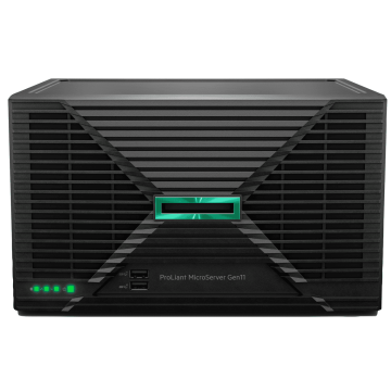 HPE ProLiant MicroServer Gen11 Intel Gold G7400 Dual-Core (3.7GHz 6MB) 16GB (1 x 16GB) 4 x Non-Hot Plug 3.5in Intel VROC RAID 18 (P68819-421) thumbnail
