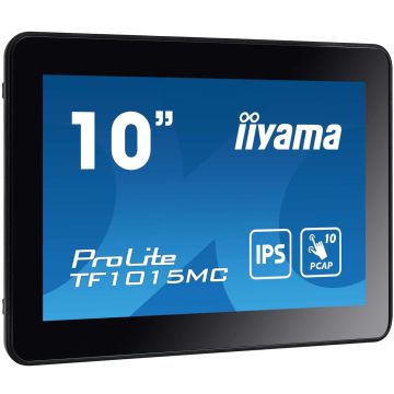 iiyama TF1015MC-B3 computer monitor 25,6 cm (10.1") 1280 x 800 Pixels HD LED Touchscreen Zwart (TF1015MC-B3) thumbnail