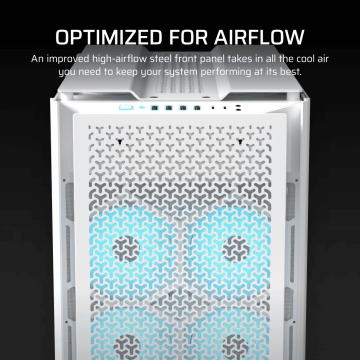 Corsair iCUE LINK 9000D AIRFLOW Tempered Glass Super-Tower White (CC-9011274-WW) thumbnail