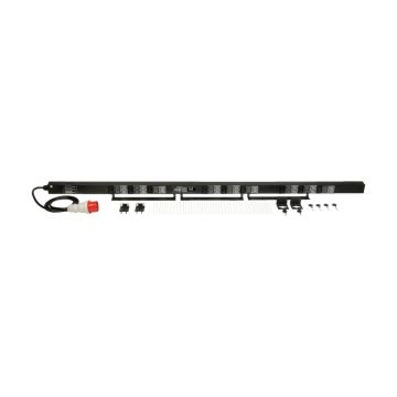 Eaton 11.5kW 3-Phase Local Metered PDU 208-240V 36 C13 & 9 C19 IEC-309 16 20A Red 360-415V Input 6 ft. 1.83 m Cord 0U Vertical (PDU3XMV6G20) thumbnail