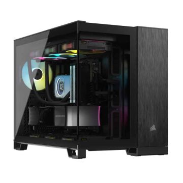 CORSAIR 2500X Tower Micro ATX No Power Supply Black (CC-9011287-WW) thumbnail