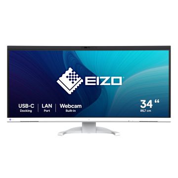 EIZO FlexScan EV3450XC-WT computer monitor 86,6 cm (34.1") 3440 x 1440 Pixels UltraWide Quad HD LCD Wit (EV3450XC-WT) thumbnail