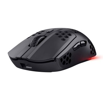 Trust GXT 929 Helox Gaming Muis - Draadloze gamingmuis – 6 programmeerbare knoppen – 4800 DPI – Zwart (25307) thumbnail