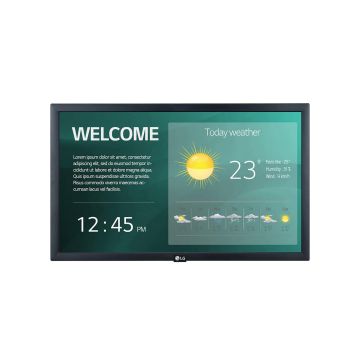 LG 22SM3G-B beeldkrant Digitale signage flatscreen 54,6 cm (21.5") IPS Wifi 250 cd/m² Full HD Zwart Type processor 16/7 (22SM3G) thumbnail