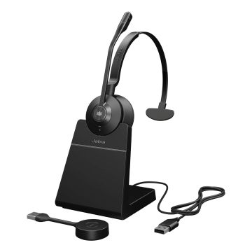 Jabra Engage 55 SE Headset Draadloos Hoofdband Kantoor/callcenter Zwart (9653-455-111) thumbnail