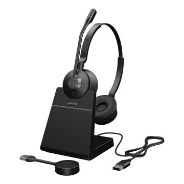 Jabra Engage 55 SE Headset Draadloos Hoofdband Kantoor/callcenter Zwart (9659-415-111) thumbnail