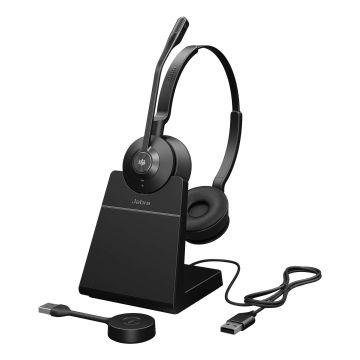 Jabra Engage 55 SE Headset Draadloos Hoofdband Kantoor/callcenter Zwart (9659-455-111) thumbnail