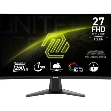 MSI MAG 27C6X computer monitor 68,6 cm (27") 1920 x 1080 Pixels Full HD LCD Zwart (MAG 27C6X) thumbnail