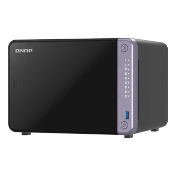 QNAP TS-632X NAS Tower Alpine Alpine AL-524 4 GB DDR4 QNAP QTS Zwart (TS-632X-4G) thumbnail