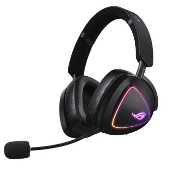 ASUS ROG DELTA II Headset Bedraad en draadloos Hoofdband Gamen USB Type-C Bluetooth Zwart (90YH03W0-BHUA00) thumbnail