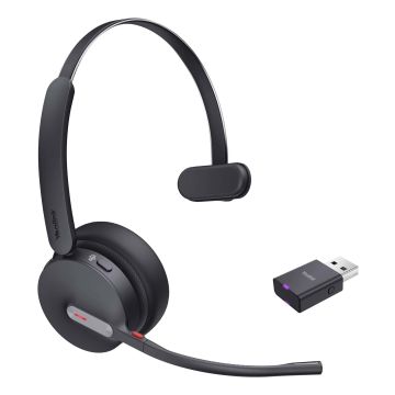 Yealink WH64 Hybrid Mono Teams Headset Draadloos Hoofdband Kantoor/callcenter Micro-USB Bluetooth Zwart (1208687) thumbnail