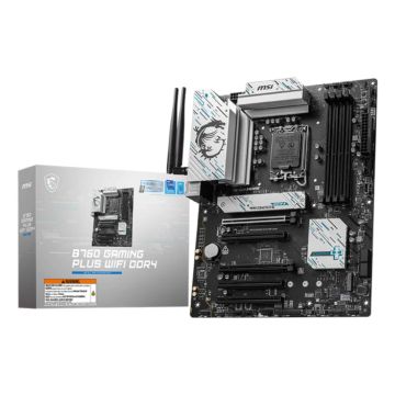 MSI B760 GAMING PLUS WIFI DDR4 moederbord Intel B760 LGA 1700 ATX (7D98-043R) thumbnail