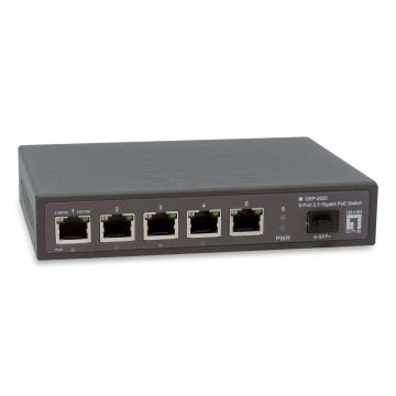 LevelOne GEP-0625 netwerk-switch Unmanaged 2.5G Ethernet (100/1000/2500) Power over Ethernet (PoE) Zwart (GEP-0625) thumbnail
