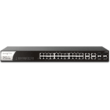 Draytek Switch 440mm DrayTek VigorSwitch  G-1282  4*Kombo/24*GE retail (VSWITCHG1282-DE-AT-CH) thumbnail