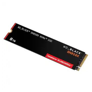 Western Digital WD BLACK SN850X PCIe Gen 4 Gaming SSD 8T (WDBB9G0080BNC-WRSN) thumbnail