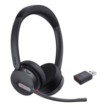 Yealink WH64 Hybrid Dual UC Headset Draadloos Hoofdband Kantoor/callcenter Micro-USB Bluetooth Zwart (1208686) thumbnail