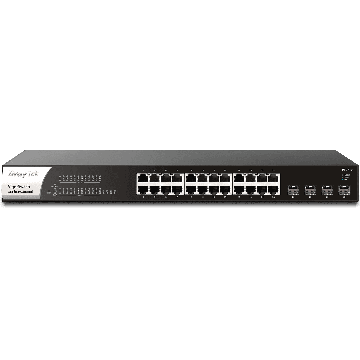 Draytek Switch 440mm DrayTek VigorSwitch  P-1281X  4*SFP+/24*GE/PoE (VSWITCHP1281X-DE-AT-CH) thumbnail